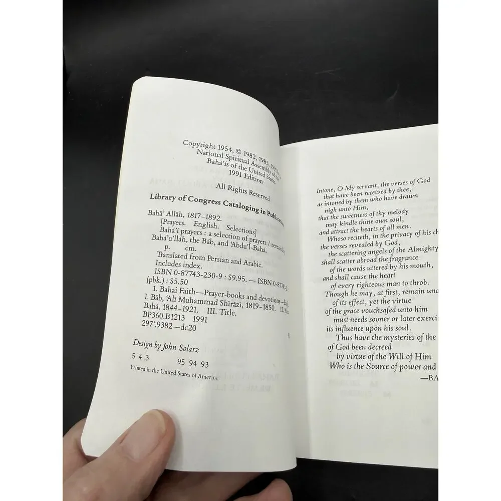 Baha'i Prayers : A Selection of Prayers Revealed by Baha'u'llah, the Bab - 1991